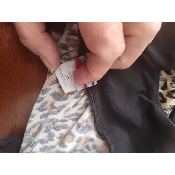 Newport Leopard Print Tank Top Size 2X - Picture 6 of 6